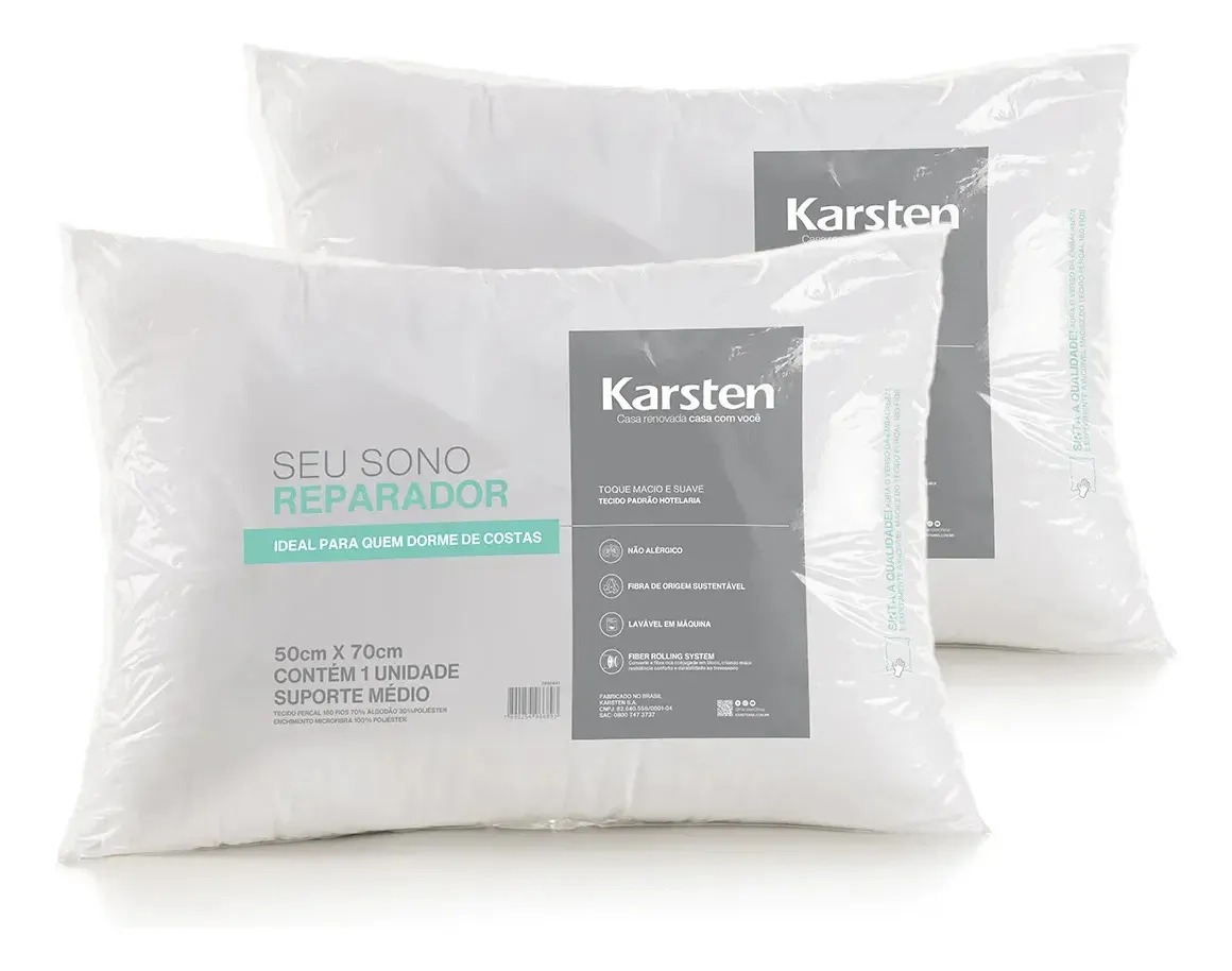 Kit 2 Travesseiros